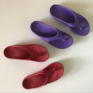 Pink and Red Flip Flops - 2 for 1 Price